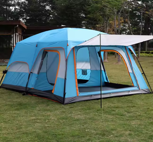 Tente de camping familiale automatique, imperméable, grand espace, protection solaire, pour voyages en plein air - Product Image 4