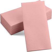Serviette de table de poche Airlaid personnalisée, échantillon gratuit de papier de soie semblable à du lin, pâte de bois vierge colorée de qualité pour restaurant