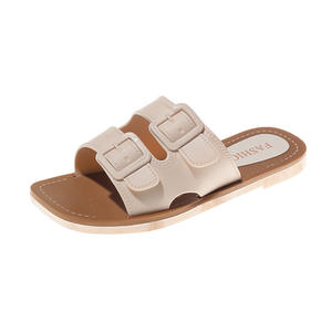 รองเท้าแตะสำหรับคนขี้เกียจสำหรับใส่กลางแจ้ง รองเท้าผู้หญิงสำหรับฤดูร้อนที่มีสไตล์พร้อมเทรนด์แฟชั่นที่ทันสมัย ใส่ได้หลากหลายและมีคุณสมบัติกันลื่น - Product Image 1