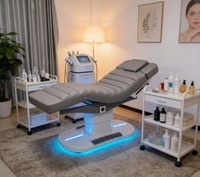 Lit de beauté et de massage de luxe, chaise électrique intelligente pour soins du visage, lit de beauté à levage automatique, mobilier moderne portable