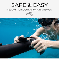 Propulseur Électrique Sous-Marin Certifié, Scooter Aquatique, Équipement de Plongée, Moteur Compact Portable pour la Nuit, pour la Natation et la Plongée Sous-Marine