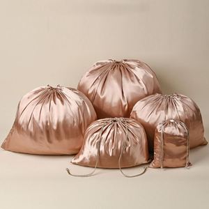 Custom logo Satin Silk Silk Dust Bag for <b>Handbags</b> Travel Silk Storage Bag Drawstring Multi-dimension DIY Color - Product Image 4