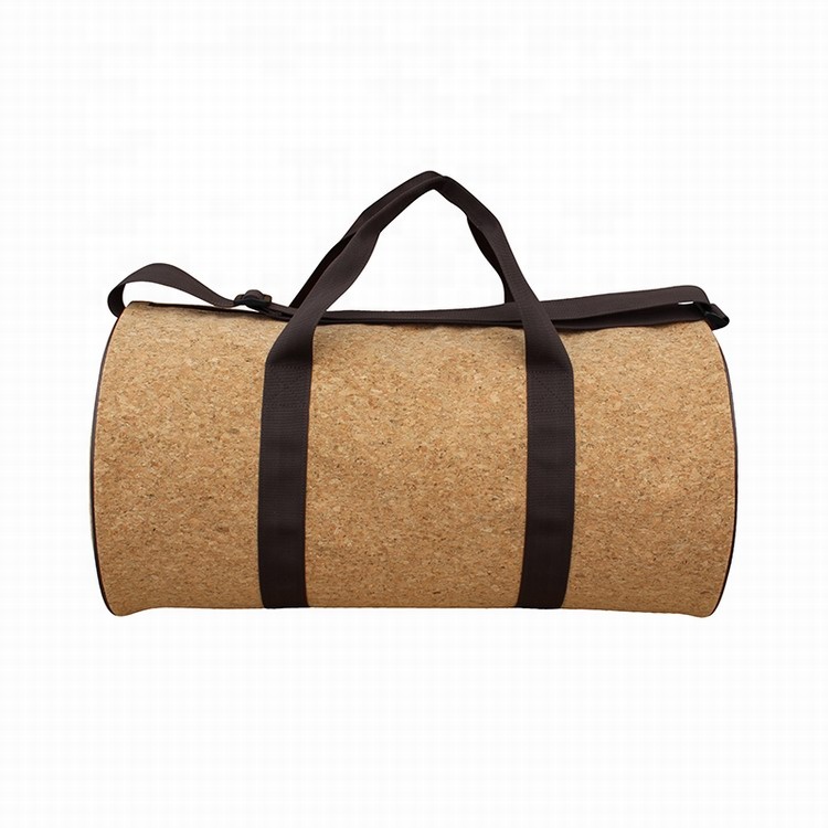 Light weight eco-friendly recyclable cork bag sport gym bag natural duffel bag for travel