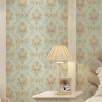 Papier peint de décoration d'intérieur 3D design d'intérieur motif damas chambre salon canapé fond de rouleau de papier peint pour hall d'entrée