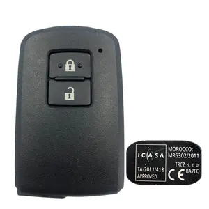 CN007158 pour Toyota Yaris, clé intelligente Auris, 2 boutons, puce BA7EQ P1 88 DST-AES, 433MHz 89904-0D130 sans clé