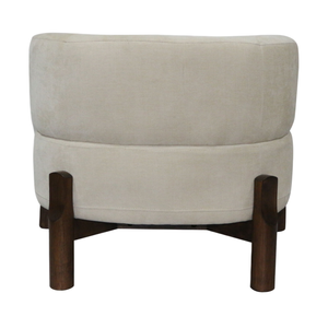 <span class=keywords><strong>Fauteuil</strong></span> d'appoint moderne <span class=keywords><strong>en</strong></span> tissu <span class=keywords><strong>blanc</strong></span> avec pieds <span class=keywords><strong>en</strong></span> <span class=keywords><strong>bois</strong></span> d'hévéa, <span class=keywords><strong>fauteuil</strong></span> de détente rembourré pour salon, chambre à coucher, hôtel - Product Image 5