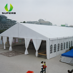 เต็นท์จัดงานเลี้ยงขนาดมาตรฐาน 8x20 ฟุต, 16x28 ฟุต, 20x40 ฟุต รองรับคนได้ 500 คน ติดตั้งง่าย มีผนังด้านข้าง โปร่งแสง สำหรับงานกลางแจ้ง - Product Image 1