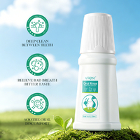 Pencuci Mulut Herbal Bebas Alkohol Pemutih Gigi Nafas Segar Pembersih Gigi Mendalam Label Pribadi Grosir 100ml