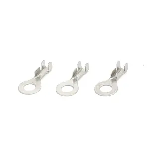 High quality round shape cold-pressing non-insulated ring terminals