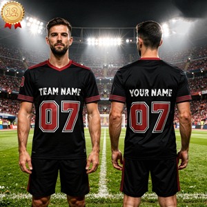 ชุดยูนิฟอร์มฟุตบอลชายแบบขายส่ง รุ่นใหม่ เสื้อฟุตบอลไทย เสื้อฟุตบอล F00 - Product Image 2