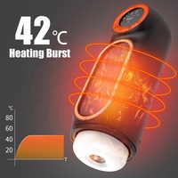 LED Automatischer Männlicher Masturbator-Becher mit Leistungsstarkem Vibrations- und Schubmodus, Saug-Masturbations-Stroker-Sexspielzeug für Männer