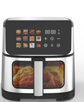 Nouvelle Conception 2026 – Four de Cuisine Multifonctionnel à Affichage LED Numérique 4,5-10L, Friteuse à Air Chaud Sans Huile pour une Cuisson Rapide, Certifié CE ETL GS