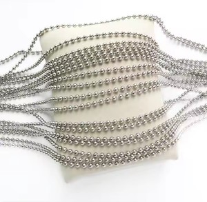 <span class=keywords><strong>Collier</strong></span> de boules de perles en acier inoxydable de taille multiple Chaîne d'étiquette de chien <span class=keywords><strong>militaire</strong></span> pour hommes femmes - Product Image 4