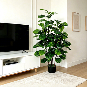 <span class=keywords><strong>Albero</strong></span> di <span class=keywords><strong>Ficus</strong></span> Lyrata Artificiale Realistico, Piante Artificiali Ecologiche per Decorazioni di Matrimoni, Eventi e Feste - Product Image 3