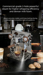 Machine à café semi-automatique professionnelle avec porte-filtre de 58 mm, contrô<span class=keywords><strong>le</strong></span> PID NTC, pompe rotative pour petite boulangerie, <span class=keywords><strong>restaurant</strong></span> - Product Image 6
