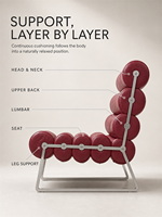 Fauteuil d'appoint moderne rembourré en cuir pleine fleur, confortable et élégant, idéal pour salon et chambre à coucher – Vente directe usine