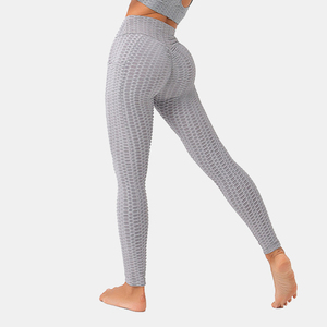 Leggings Sportivi da <span class=keywords><strong>Donna</strong></span> Colorati con Effetto Push-Up, Vita Alta, Tessuto Jacquard a Bolle, <span class=keywords><strong>Elasticizzati</strong></span> per Fitness e Yoga - Product Image 3