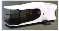 Capsule spatiale de luxe moderne maison préfabriquée hôtel extérieur vert mobile & Hangfa camping unité de micro module mobile