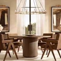 Table d'entrée moderne en bois massif ensemble de salon table console de luxe avec miroir