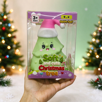 Kerst Jumbo Boom Squishy Speelgoed, TPR Schaal met Bloemvulling Knijp Stressverlichtend Speelgoed, Kerstfeest Favoriet voor Groothandel Cadeaus
