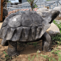 Grandes sculptures d'animaux marins et statues de tortues en bronze sculptées à la main pour la décoration côtière extérieure