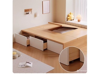 Letto a Parete Moderno con Pannelli, Soluzione di Stoccaggio Estensibile <span class=keywords><strong>Salvaspazio</strong></span>, Dimensioni Completamente Personalizzabili - Product Image 2