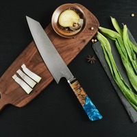 Santoku-mes Eco-vriendelijk Ambidextrous houten handvat Damascus staal scherp mes 6-7,9 inch Moderne keukenchef snijgereedschap voor