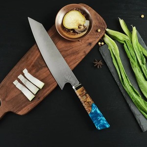 Cuchillo Santoku, Cuchillos de Cocina para Chef, Acero de Damasco, Hoja Afilada, Herramientas para Cortar Carne, Pescado y Salmón - Product Image 2