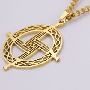 Collier Croix de Sainte Brigitte Myshape, Symbole Chrétien et Ancien Irlandais de Protection, Bijou Religieux en Acier Inoxydable 2024 - Product Image 6