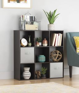 Étagère cube à trois niveaux empilable en MDF, étagère <span class=keywords><strong>de</strong></span> présentation en bois, étagère <span class=keywords><strong>de</strong></span> rangement ouverte, salon, chambre à coucher, bureau à domicile, armoire <span class=keywords><strong>de</strong></span> rangement - Product Image 1