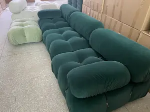 Mid century Classical Velvet <strong>Sofa</strong> Design Furniture <strong>Sectional</strong> <strong>Sofa</strong> for Living Room Mario Leisure Combination <strong>Sofa</strong> - Product Image 2