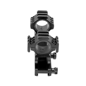 Cantilever Matte Black Dual Ring Integrated Optic Mount 25.4mm/30mm Aircraft-Grade Aluminum Alloy with 21mm Base - Product Image 2