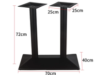 Support de pied de table en métal et fer Base de table ronde avec support de meubles de thé et de salle à manger pour sièges d'hôpital de parc de canapé