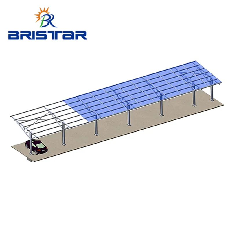 BRISTARSC32ソーラーカーマウント防水ソーラーマウントシステムアルミニウムソーラー2カーカーポート構造