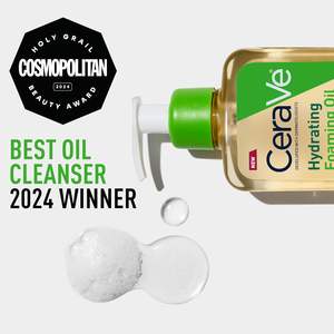 Nettoyant Huileux Moussant Hydratant à 100% pour Peaux Sèches, 19 Oz, avec Céramides, Squalane et Acide Hyaluronique - Product Image 3