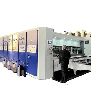 Leading Edge Feeding Automatic Carton Box Paper Printing Slotting Die Cutting Machine