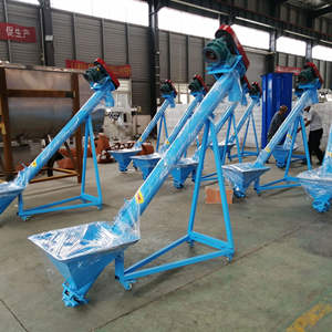 Lift makanan vertikal Lift konveyor sekrup Lift dengan Hopper Vibrator biaya rendah sekrup konveyor bahan Stainless Steel transisionsi - Product Image 2