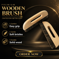 Brosse de nettoyage pour peinture murale, poils en bronze, manche en bois, longueur des poils 1 pouce, diamètre 2 pouces, personnalisable OEM