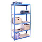 Estante de metal ajustable sin pernos de 180x90x40cm Estantería de almacenamiento de exhibición de 5 niveles Servicio mediano - Product Image 2