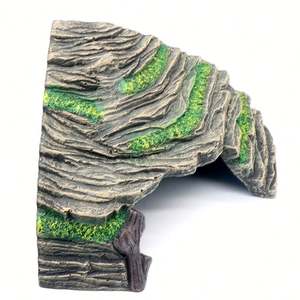 Relapet Grande cachette pour reptiles en plastique écologique moderne, plateforme de bain de soleil pour tortues, abri pour <span class=keywords><strong>l</strong></span>ézards, dragons barbus - Product Image 5