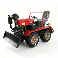 Mini Tractor Agrícola Multifuncional de Cuatro Ruedas, Compacto, Fabricado en China, para Arar, Quitar Nieve y Trabajos Agrícolas