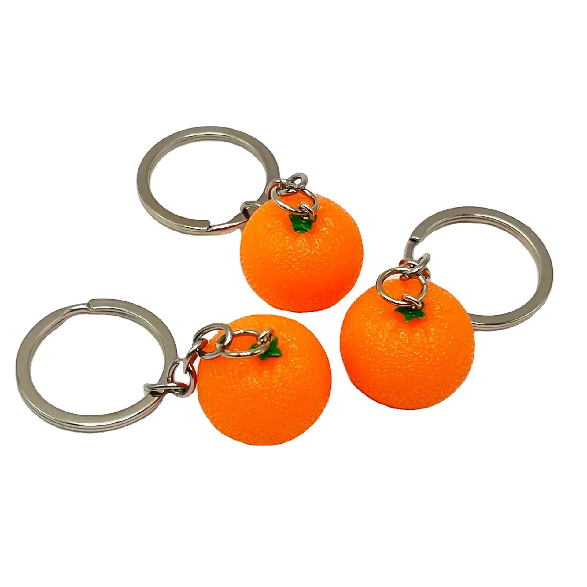 Đồ chơi quảng cáo quà tặng các nhà sản xuất cung cấp trực tiếp Orange Keychain căng thẳng bóng Móc Chìa Khóa New PU áp lực bóng