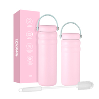 Bouteille isotherme moderne de 16 oz en acier inoxydable 304 à double paroi, sans BPA, écologique, avec logo personnalisé, isolation sous vide 12-24 heures, anti-fuite, pour boissons gazeuses