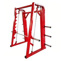 Machine Smith Commerciale Robuste Multifonctionnelle avec Rack à Squat et Chargeur de Plaques pour Entraînement en Club de Fitness ou à Domicile