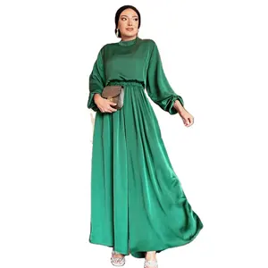 Baju Doa Islam Wanita, Baju Jumpsuit Muslim Timur Tengah Dubai, Celana Kaki Lebar, Pakaian Muslim Tradisional Muslim
