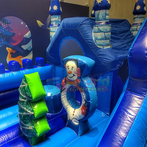 Aire de jeux de noel gonflable commercial bounce <b>house</b> christmas <b>inflatable</b> outdoor giant amusement park - Product Image 3