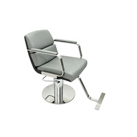 Ensemble de mobilier de salon de luxe : Fauteuil de coiffure hydraulique, Miroir LED, Lit de lavage avec base en acier chirurgical pour salon de coiffure