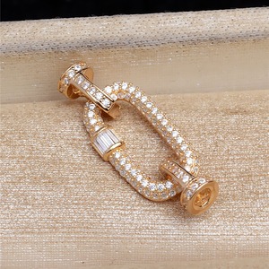 Boucle de collier long en argent S925, boucle de collier en perles DIY avec cuir et acier, tête de boucle longue 5575 - Product Image 4