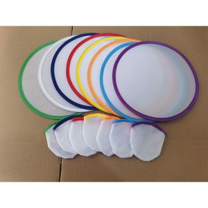 Disque volant en nylon souple imprimé sur mesure, avec pochette pour éventail pliant rond en nylon, cadeau promotionnel pliable - Product Image 5