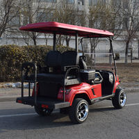 Voiturette de golf électrique 4 places à batterie lithium, prix direct usine, populaire pour le transport sur les terrains de golf, les centres de villégiature et les villas